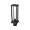 Z-Lite Glenwood 1 Light Outdoor Post Mount Fixture, Black & Clear 586PHMR-BK - alternate 5